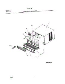 03 - Cabinet Front And Wrapper parts for Frigidaire Air Conditioner FAC064L7A2 from AppliancePartsPros.com
