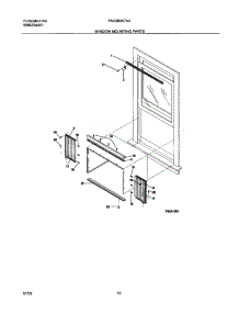 11 - Window Mounting Parts parts for Frigidaire Air Conditioner FAC083K7A4 from AppliancePartsPros.com