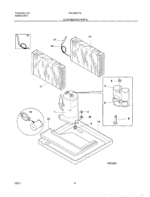 09 - Compressor parts for Frigidaire Air Conditioner FAC085K7A2 from AppliancePartsPros.com