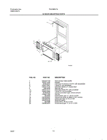 11 - Window Mounting parts for Frigidaire Air Conditioner FAC085K7A2 from AppliancePartsPros.com