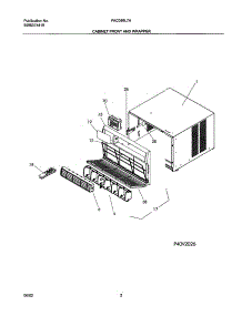 03 - Cabinet parts for Frigidaire Air Conditioner FAC086L7A2 from AppliancePartsPros.com