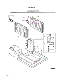 09 - Compressor Parts parts for Frigidaire Air Conditioner FAC103J1A2 from AppliancePartsPros.com
