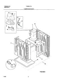 09 - Compressor Parts parts for Frigidaire Air Conditioner FAK083J7V4 from AppliancePartsPros.com