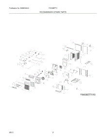 03 - Recommended Spare Parts parts for Frigidaire Air Conditioner FAK085T7V10 from AppliancePartsPros.com
