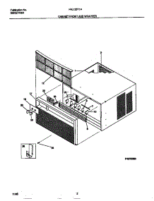 02 - Cabinet Front And Wrapper parts for Frigidaire Air Conditioner FAL123Y1A1 from AppliancePartsPros.com