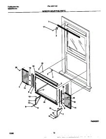 06 - Window Mounting Parts parts for Frigidaire Air Conditioner FAL123Y1A2 from AppliancePartsPros.com