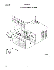 02 - Cabinet Front / Wrapper parts for Frigidaire Air Conditioner FAL123H1A1 from AppliancePartsPros.com