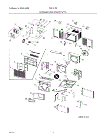 03 - Recommended Spare Parts parts for Frigidaire Air Conditioner FAM18HS2AA from AppliancePartsPros.com