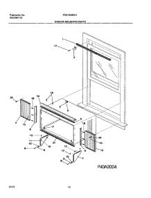 11 - Window Mounting Parts parts for Frigidaire Air Conditioner FAS184M2A1 from AppliancePartsPros.com