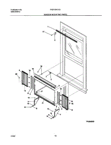 11 - Window Mounting Parts parts for Frigidaire Air Conditioner FAS155K1A3 from AppliancePartsPros.com