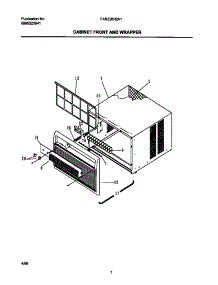 02 - Cabinet Front / Wrapper parts for Frigidaire Air Conditioner FAS226H2A1 from AppliancePartsPros.com
