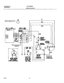 12 - Wiring Diagram parts for Frigidaire Air Conditioner FAS185M2A2 from AppliancePartsPros.com