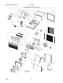 03 - Recommended Spare Parts parts for Frigidaire Air Conditioner FAH12ES2TA from AppliancePartsPros.com