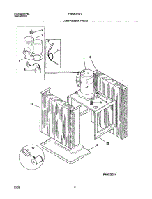 09 - Compressor Parts parts for Frigidaire Air Conditioner FAK083J7V3 from AppliancePartsPros.com