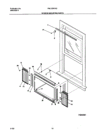 11 - Window Mounting Parts parts for Frigidaire Air Conditioner FAL123K1A3 from AppliancePartsPros.com
