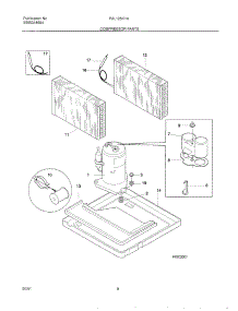 09 - System parts for Frigidaire Air Conditioner FAL125K1A2 from AppliancePartsPros.com