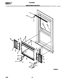 06 - Window  Mounting  Parts parts for Frigidaire Air Conditioner FAS182G2A1 from AppliancePartsPros.com