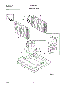 09 - Compressor Parts parts for Frigidaire Air Conditioner FAS154K1A3 from AppliancePartsPros.com
