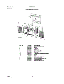 11 - Window Mounting parts for Frigidaire Air Conditioner FAS183K2A1 from AppliancePartsPros.com
