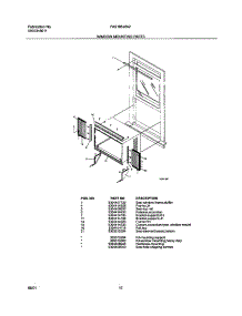 11 - Window Mounting parts for Frigidaire Air Conditioner FAS185J2A2 from AppliancePartsPros.com