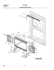 11 - Window Mounting Parts parts for Frigidaire Air Conditioner FAS185M2A1 from AppliancePartsPros.com