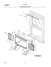 11 - Window Mounting Parts parts for Frigidaire Air Conditioner FAS186L2A1 from AppliancePartsPros.com