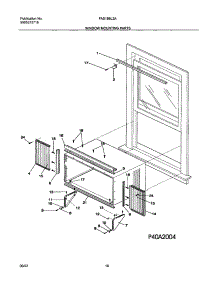 11 - Window Mounting Parts parts for Frigidaire Air Conditioner FAS186L2A2 from AppliancePartsPros.com