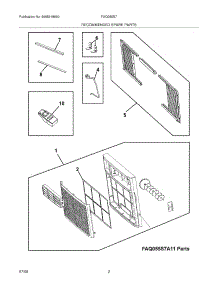 03 - Recommended Spare Parts parts for Frigidaire Air Conditioner FAQ085S7A12 from AppliancePartsPros.com