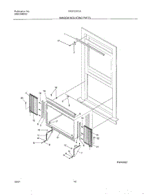 11 - Mounting parts for Frigidaire Air Conditioner FAS155K1A1 from AppliancePartsPros.com