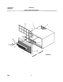 03 - Wrapper parts for Frigidaire Air Conditioner FAS254J2A2 from AppliancePartsPros.com