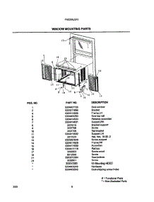 09 - Window Mounting Parts parts for Frigidaire Air Conditioner FAS255J2A1 from AppliancePartsPros.com