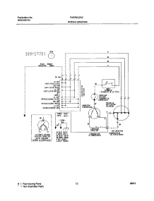 12 - Wiring Diagram parts for Frigidaire Air Conditioner FAS254J2A2 from AppliancePartsPros.com