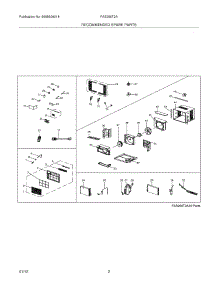 03 - Recommended Spare Parts parts for Frigidaire Air Conditioner FAS256T2A13 from AppliancePartsPros.com