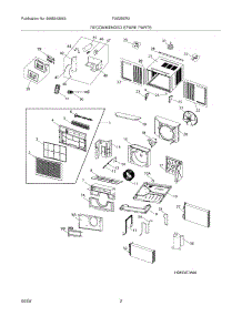 03 - Recommended Spare Parts parts for Frigidaire Air Conditioner FAS25ER2AB from AppliancePartsPros.com