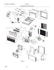 03 - Recommended Spare Parts parts for Frigidaire Air Conditioner FAH106S1TB from AppliancePartsPros.com