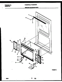 06 - Window Mounting Parts parts for Frigidaire Air Conditioner FAS256W2A1 from AppliancePartsPros.com