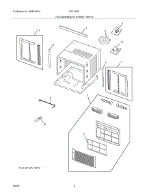 03 - Recommended Spare Parts parts for Frigidaire Air Conditioner FAC124P1AB from AppliancePartsPros.com