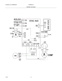 04 - Wiring Diagram parts for Frigidaire Air Conditioner FAS25ET2A13 from AppliancePartsPros.com