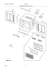 03 - Recommended Spare Parts parts for Frigidaire Air Conditioner FAC125P1AENG2 from AppliancePartsPros.com