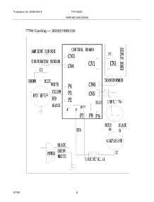04 - Wiring Diagram parts for Frigidaire Air Conditioner FAH106S2TA from AppliancePartsPros.com
