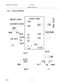 06 - Wiring Diagram parts for Frigidaire Air Conditioner FAK124R1VB from AppliancePartsPros.com