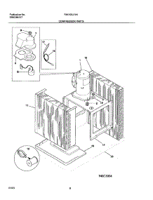 09 - Compressor Parts parts for Frigidaire Air Conditioner FAK103J1V4 from AppliancePartsPros.com
