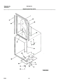 11 - Window Mounting Parts parts for Frigidaire Air Conditioner FAK103J1V4 from AppliancePartsPros.com