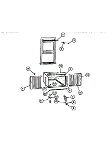 07 - Window Mounting Parts parts for Frigidaire Air Conditioner FAS147P1A1 from AppliancePartsPros.com
