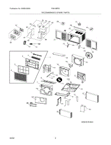 03 - Recommended Spare Parts parts for Frigidaire Air Conditioner FAM18ER2AB from AppliancePartsPros.com