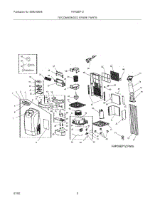 03 - Recommended Spare Parts parts for Frigidaire Air Conditioner FAP09EP1Z3 from AppliancePartsPros.com