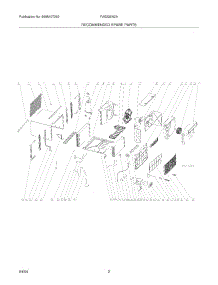 03 - Recommended Spare Parts parts for Frigidaire Air Conditioner FAS226N2A from AppliancePartsPros.com