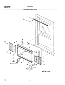 11 - Window Mounting Parts parts for Frigidaire Air Conditioner FAS254M2A1 from AppliancePartsPros.com