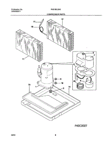 09 - Compressor Parts parts for Frigidaire Air Conditioner FAS185J2A5 from AppliancePartsPros.com