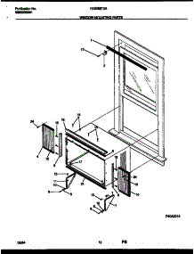 06 - Window Mounting Parts parts for Frigidaire Air Conditioner FAS256T2A1 from AppliancePartsPros.com